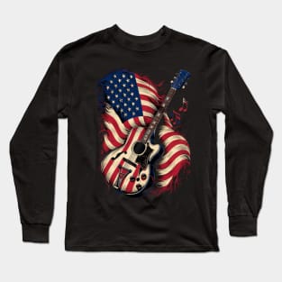 Guitar USA Long Sleeve T-Shirt